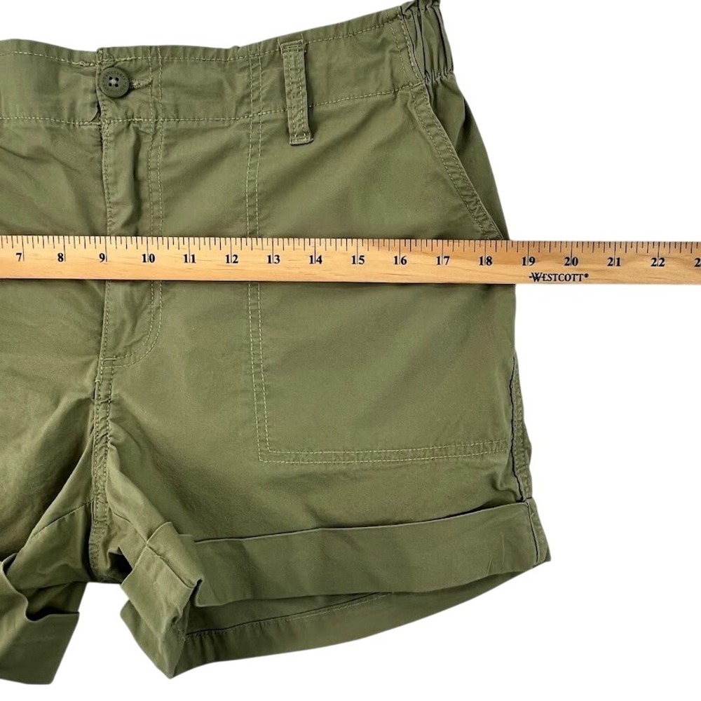 Sanctuary Utility Shorts Women Large Olive Green Cuffed Cargo - Picture 9 of 9
